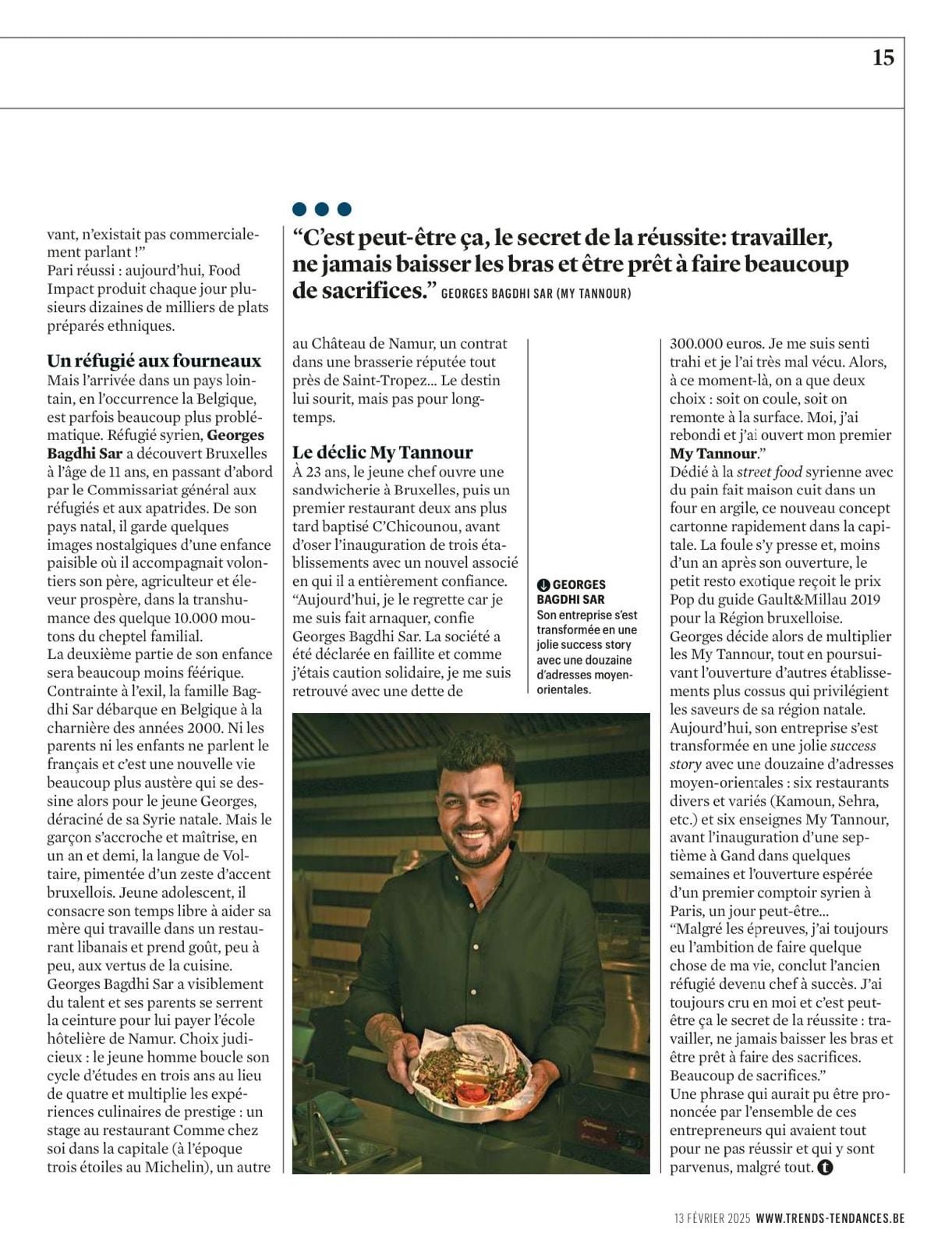Article parlant de Georges